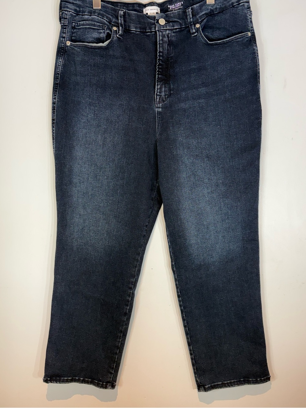 Good American Good Curve Straight Jeans Dark Wash Size 20-26